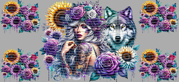 16oz Sunflower Girl-SU-484